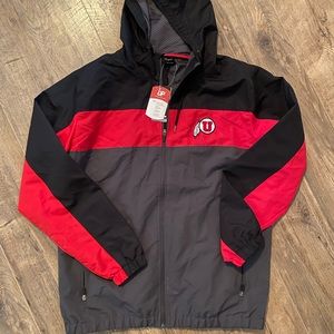 University of Utah 🙌 windbreaker hood jacket NWT